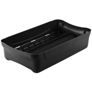 Rubbermaid Commercial, Slim Jim, Square, Resin, 23 gal, Black, Receptacle Lid