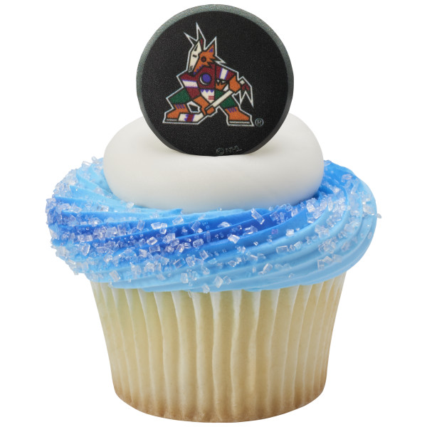 NHL® Team Puck Cupcake Rings