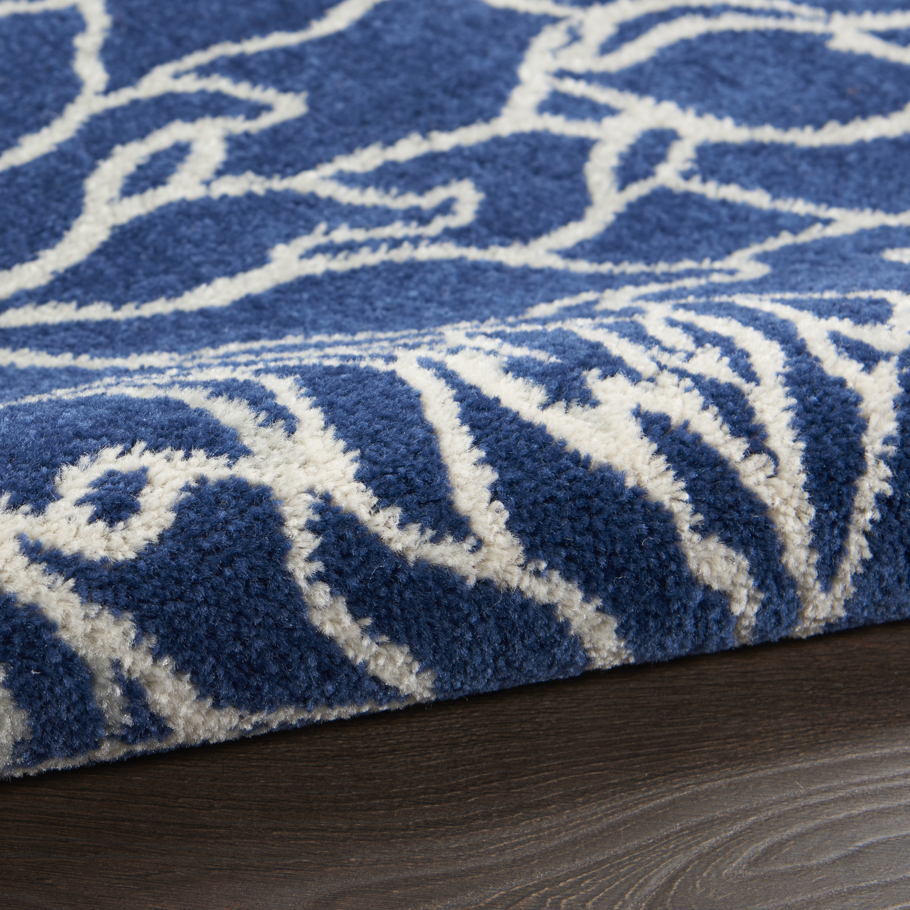 Nourison Passion 9' x 12' Navy Ivory Contemporary Indoor Rug