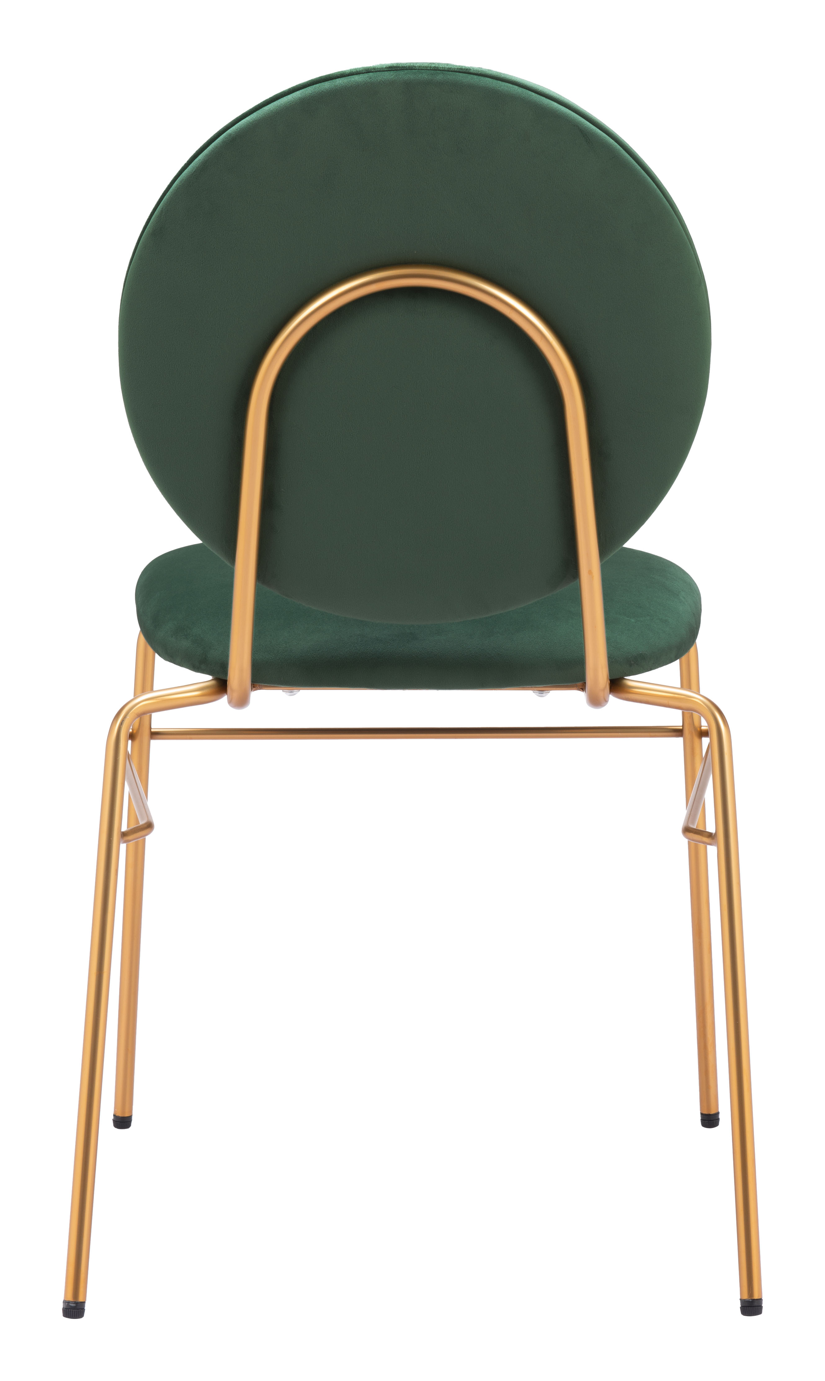 Odessa Dining Chair (Set of 2) Green & Gold product image