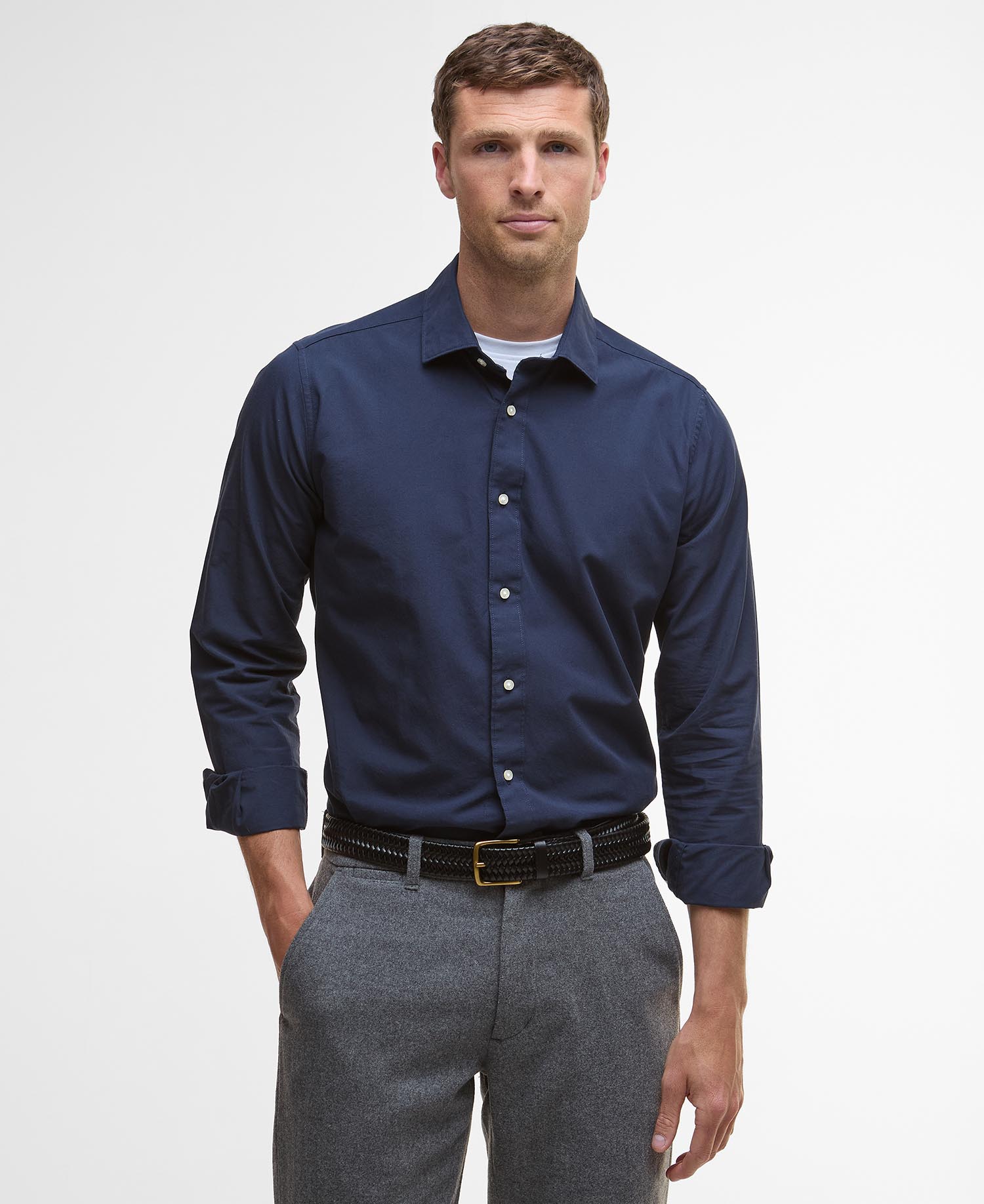 Throckley Oxford Tailored Shirt image number 0