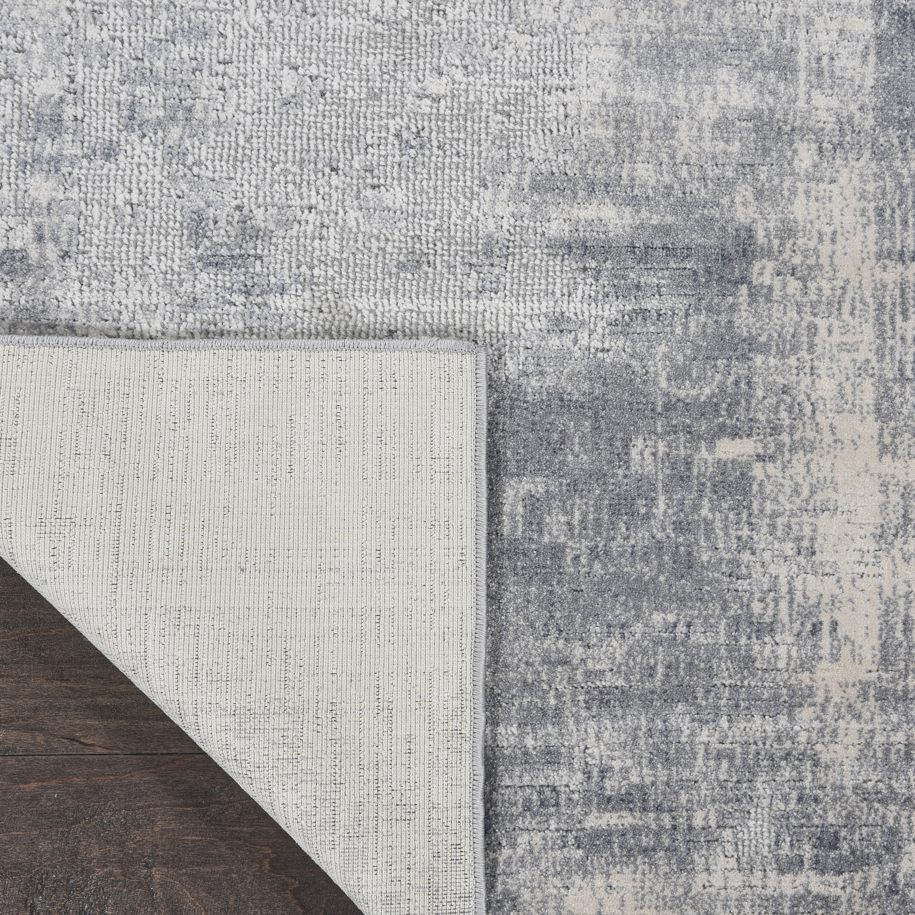 Nourison Rustic Textures 9'3" x 12'9" Blue Ivory Modern Indoor Rug