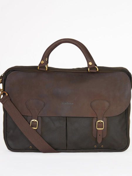 Waxed Leather Briefcase Waxed Leather Briefcase