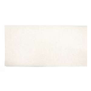 Square Scrub, White, 14"x28" Rectangle Floor Pad