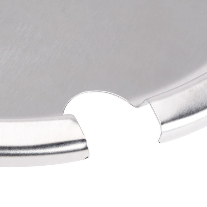 Stainless steel slotted cover for double boiler inset