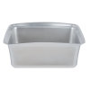 4.5-quart Miramar® contemporary stainless steel half-size food pan