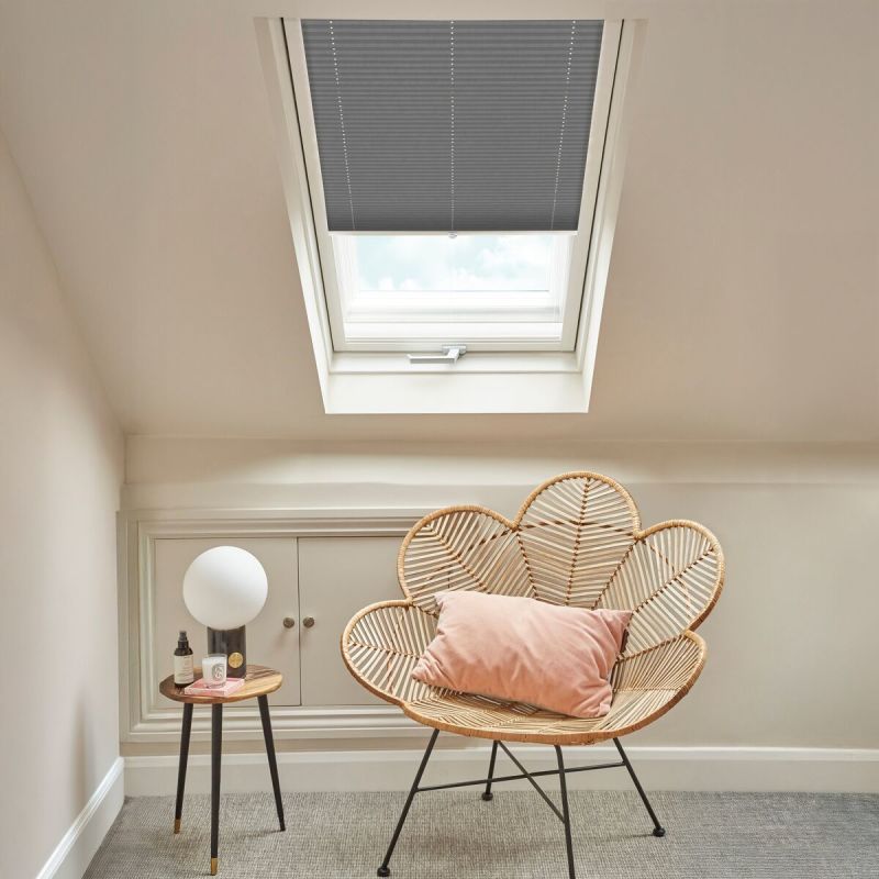 Crush Slate Pleated blind