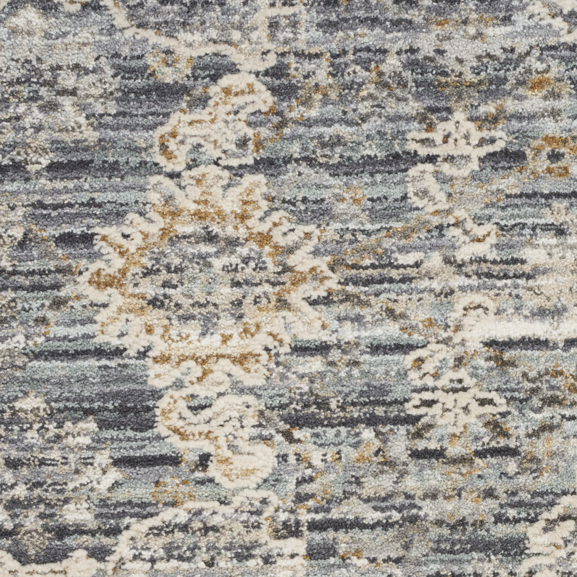 Nourison Lynx 12' x 15'9" Charcoal Vintage Indoor Rug
