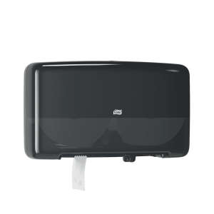 Tork, Twin T2, Mini Jumbo Bath Tissue Dispenser, Black