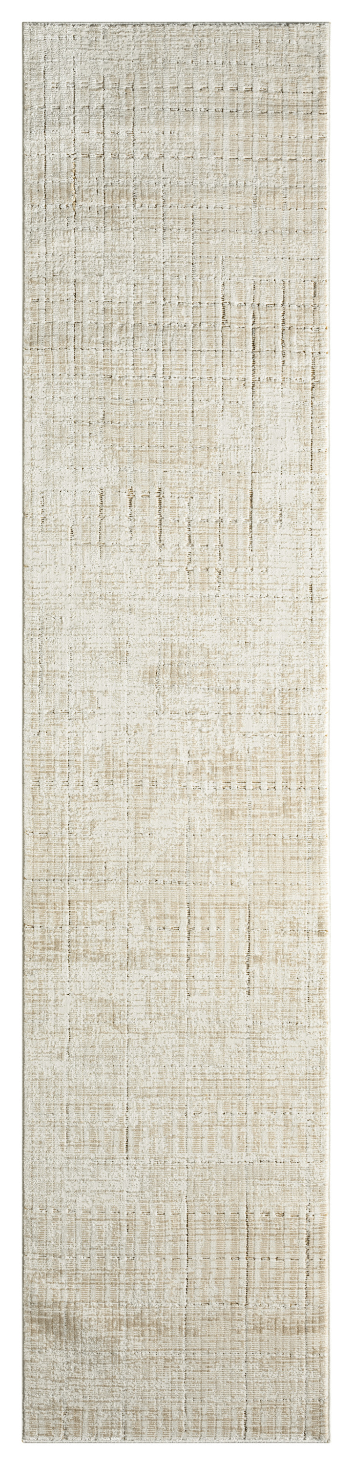 DKNY Grand Street 2'2" x 10' Ivory Beige Modern Indoor Rug