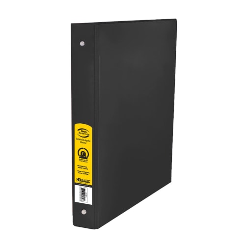 Binder - 3-Ring 1" Black with 2 pockets