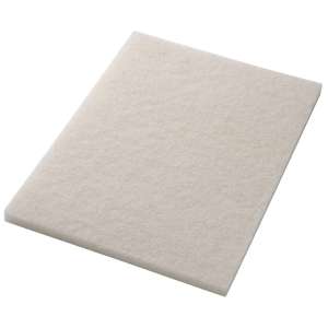 Hillyard, Trident®, Polish, White, 10"x28" Rectangle Floor Pad