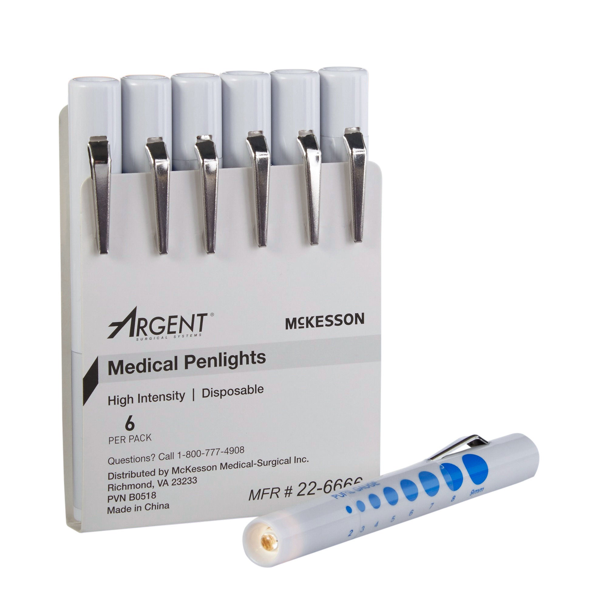 McKesson Disposable Penlight White Light, 4.5 Inch