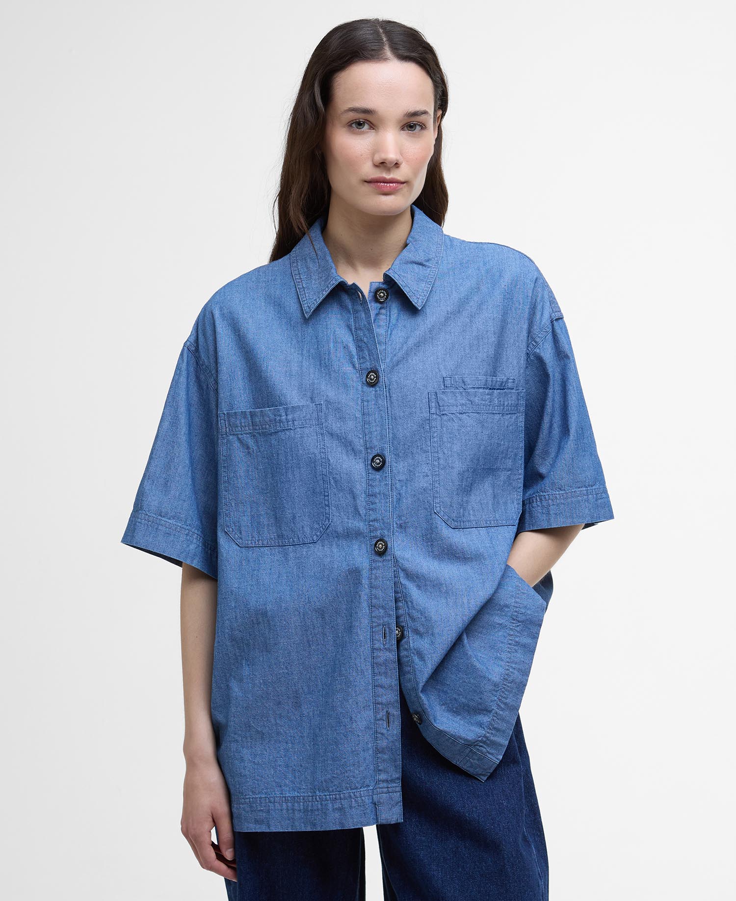 Camicia oversize Melanie a maniche corte image number 0