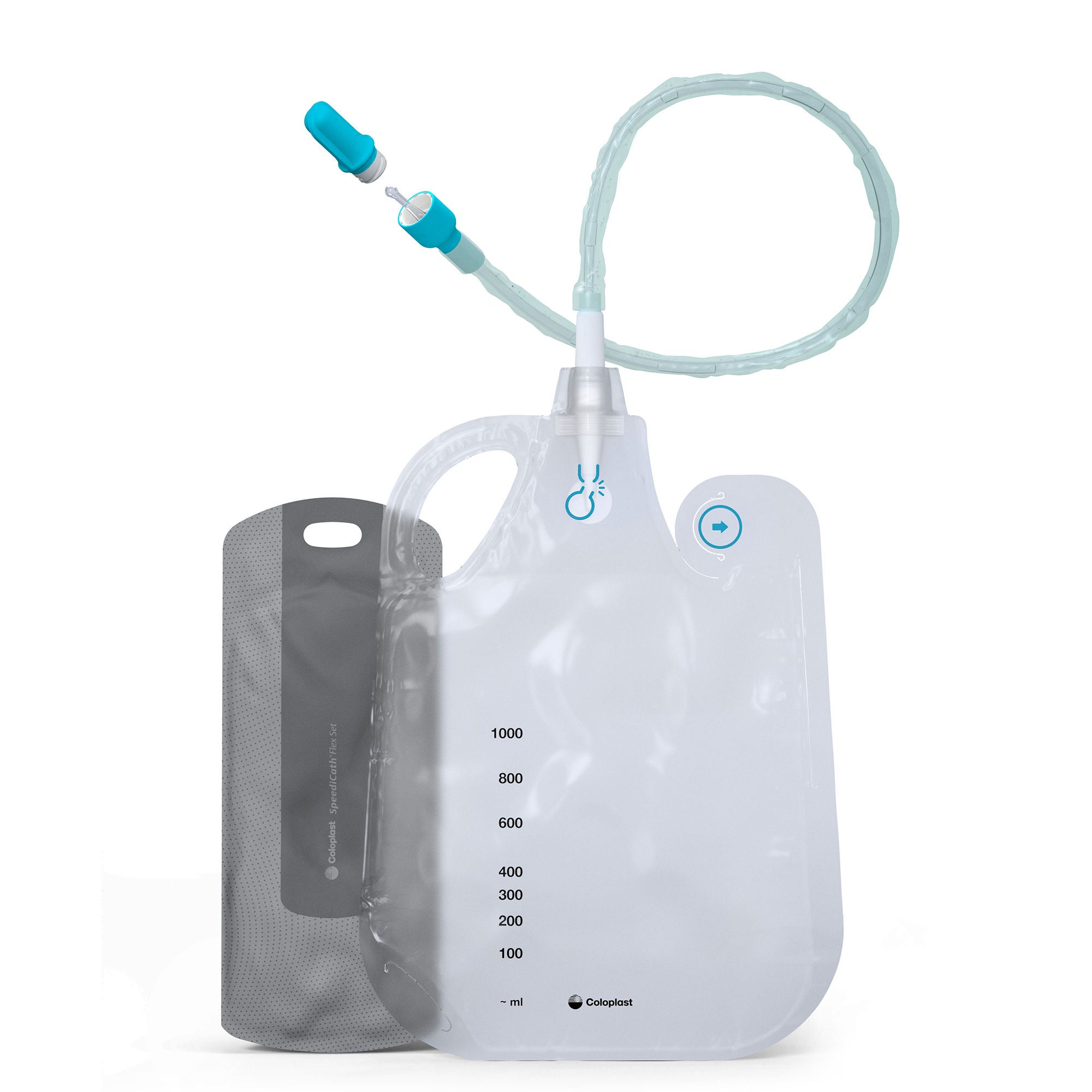 Coloplast CATHETER, SPEEDICATH FLEX HYROPHILIC W/BAG 16FR 13" (30/BX)
