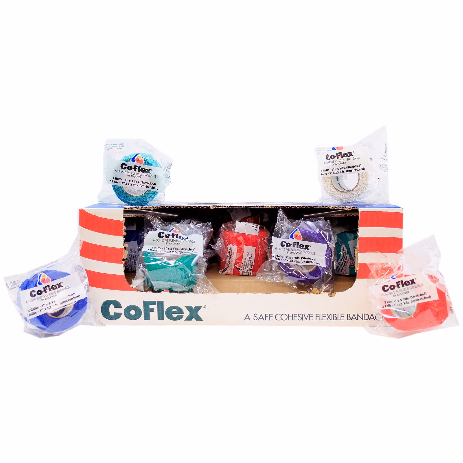 CoFlex® Self-adherent Closure Cohesive Bandage, 1 Inch x 5 Yard
