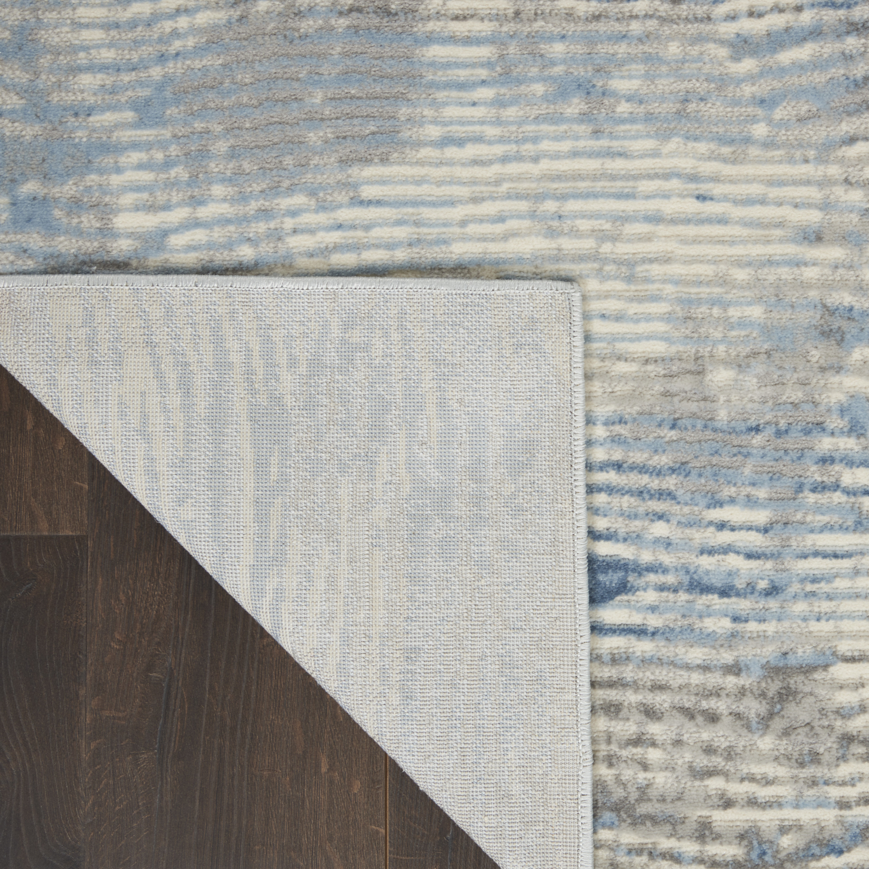 Nourison Solace 8' x 10' Ivory Grey Blue Modern Indoor Rug