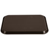 10" x 14" polypropylene fast-food tray in brown