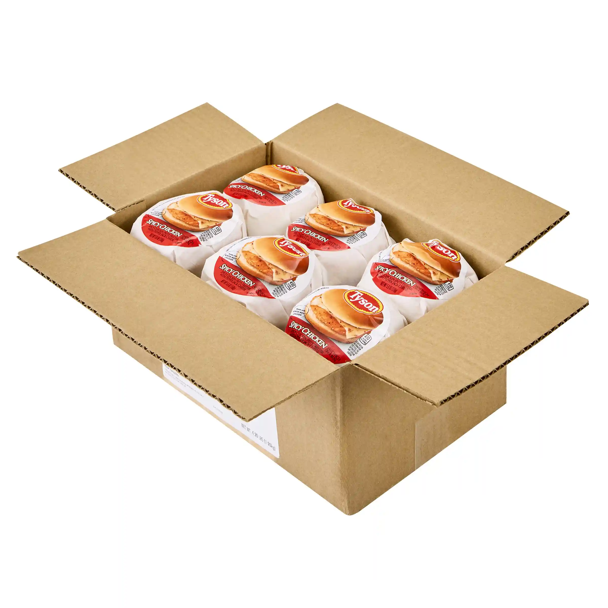 Tyson® Spicy Chicken Sandwich with Pepper Jack Cheese on a Bun_image_4