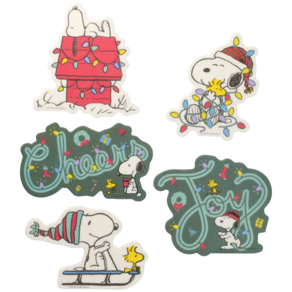 Peanuts® Snoopy® Christmas Medallions SugarStyle® Edible Decorations