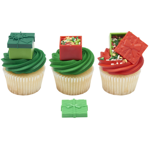 Fillable Festive Presents Cupcake Rings