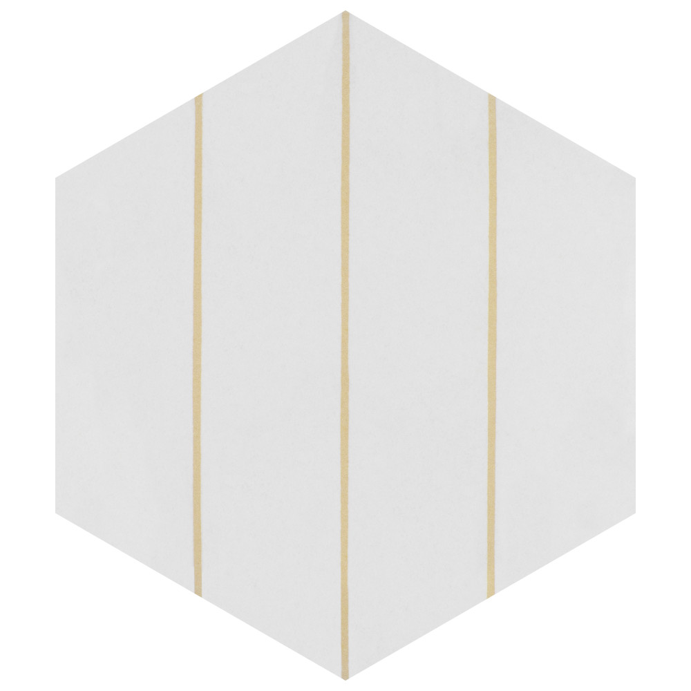 Porto Savona Hex Dandelion 8-5/8 in. x 9-7/8 in. Porcelain Floor and Wall Tile