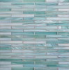 Shibui Soft Teal 1/2×4 Brick Mosaic Silk