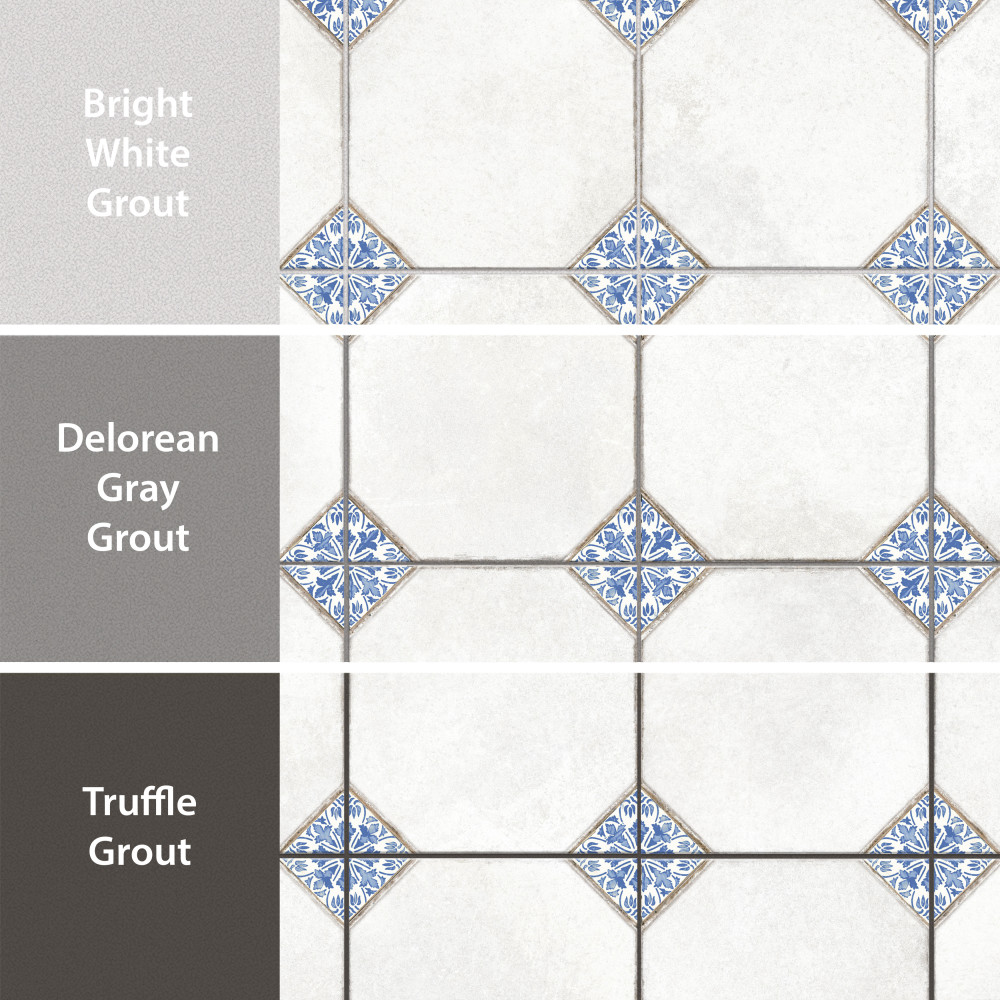 Englishtown Blue 12-7/8 in. x 12-7/8 in. Porcelain Floor and Wall Tile