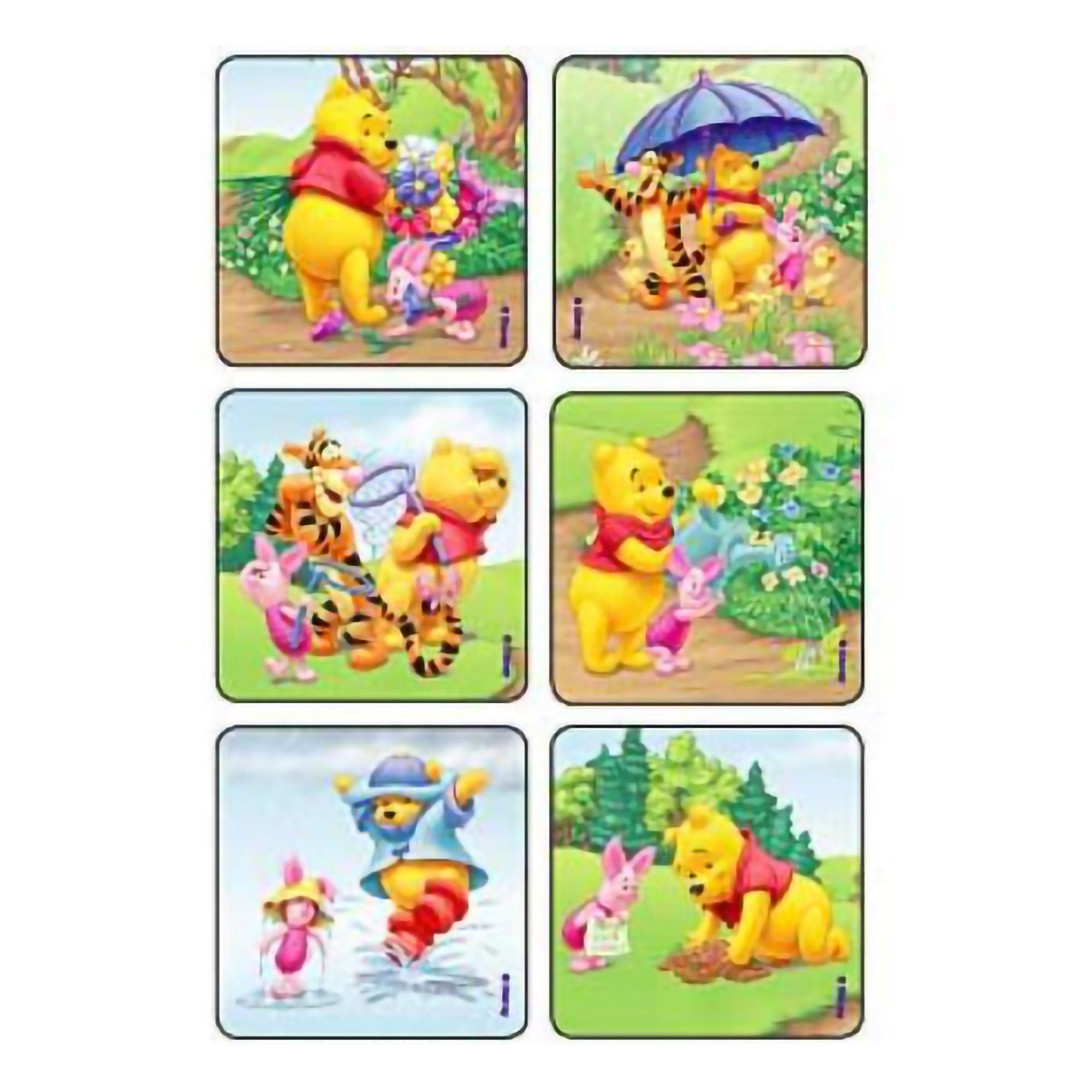 Sticker Kids Love Stickers® 90 per Pack Sunny time Pooh and Pals 2-1/2 X 2-1/2 Inch