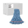 Boardwalk, Super Loop Synthetic Looped-End Wet Mop Head with 1" Headband, Large, Blue