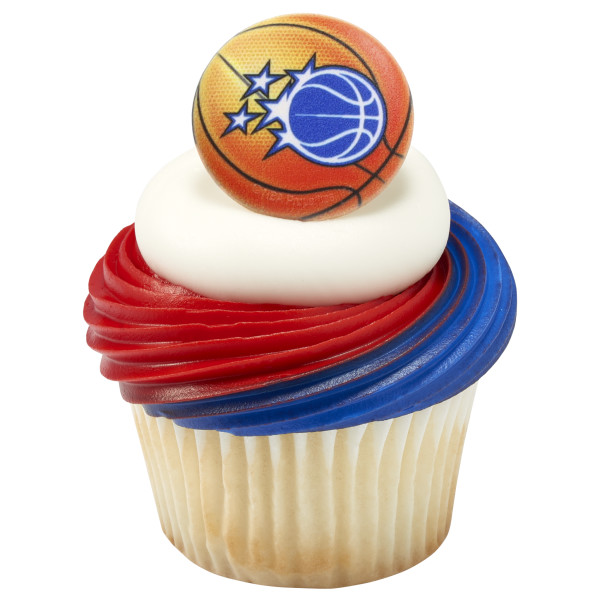 NBA Team Basketball Cupcake Rings