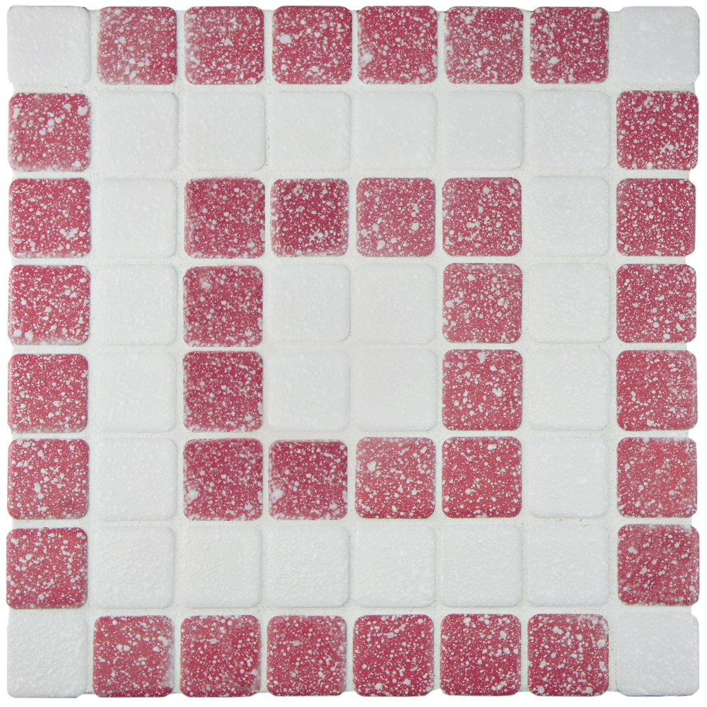 Crystalline Market Square Flamingo 11.75x11.75 Square Porcelain Floor and Wall Digital Pattern