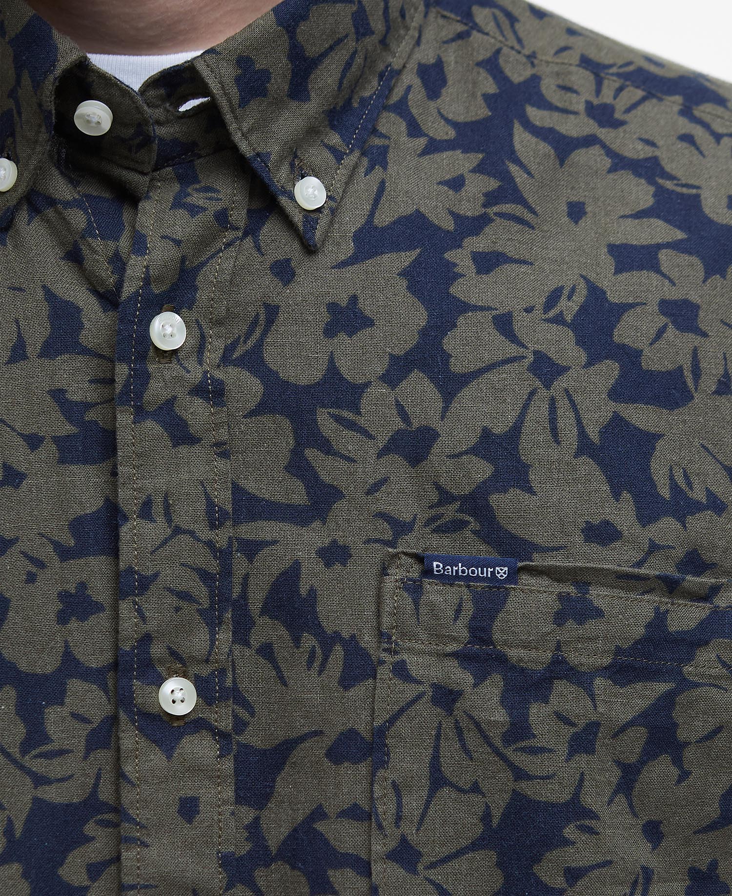 Camicia Sidmouth a maniche corte leggermente aderente con stampa image number 4