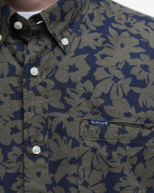 Camicia Sidmouth a maniche corte leggermente aderente con stampa 