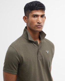 Sports Short-Sleeved Polo Shirt Dark Olive