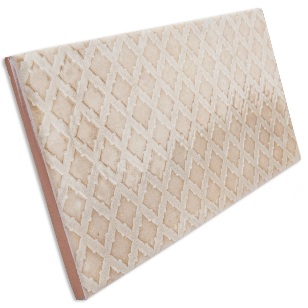 Camden Decor Bone 4 in. x 8 in. Ceramic Wall Tile