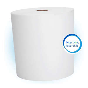 KIM01000, Kimberly Clark, Scott Essential Universal High-Capacity, 1000ft Roll Towel, 1 ply, White