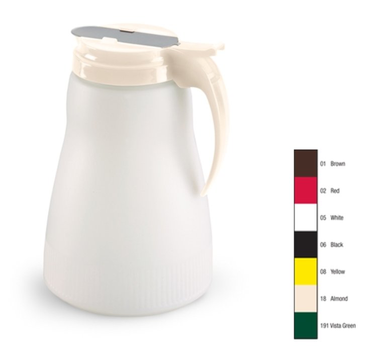 64-ounce Dripcut® server with plastic jar and almond plastic top