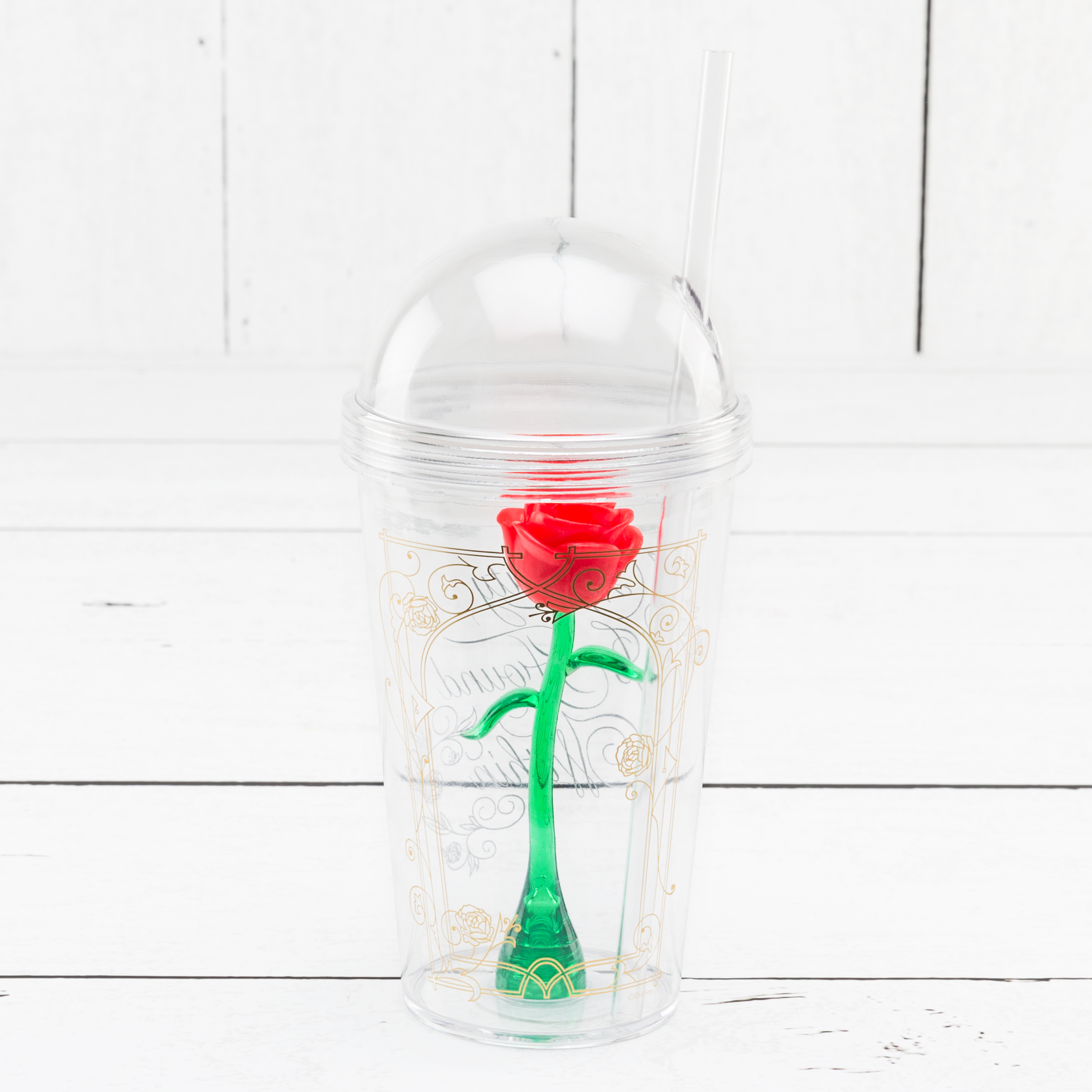 Beauty And The Beast 22 ounce Kid’s Tumbler, Enchanted Rose slideshow image 7