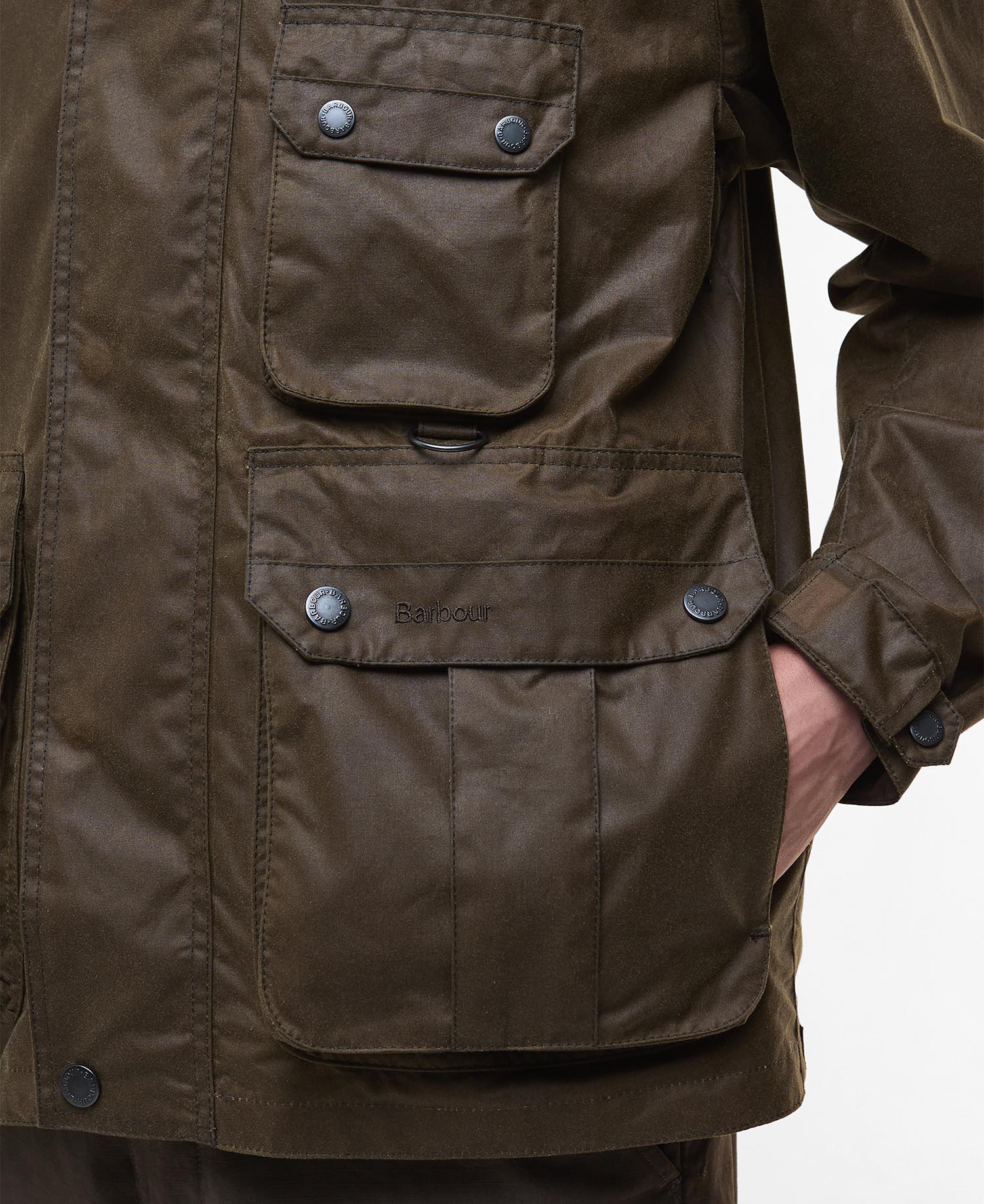 Re-Engineered Utility Bedale Waxed Jacket image number 5
