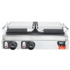 Double 208- to 240-volt Cayenne® sandwich press with panini-style, cast-iron plates