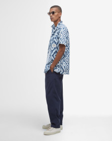 Hemd Homelane Printed Short-Sleeved 