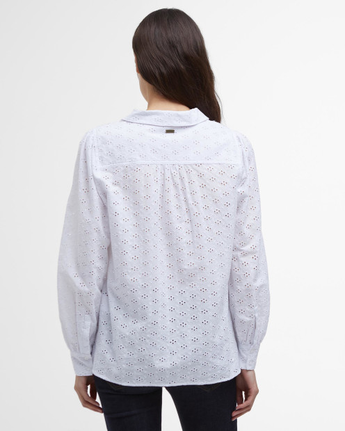 Arlo Relaxed Broderie Shirt Classic White