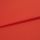 Red woven fabric panel with visible fine texture, folded across the frame forming a horizontal overlap; lying flat under soft, even studio lighting with no other objects or background details.