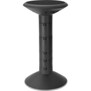 Wiggle stool, 12 to 24-inch, Black