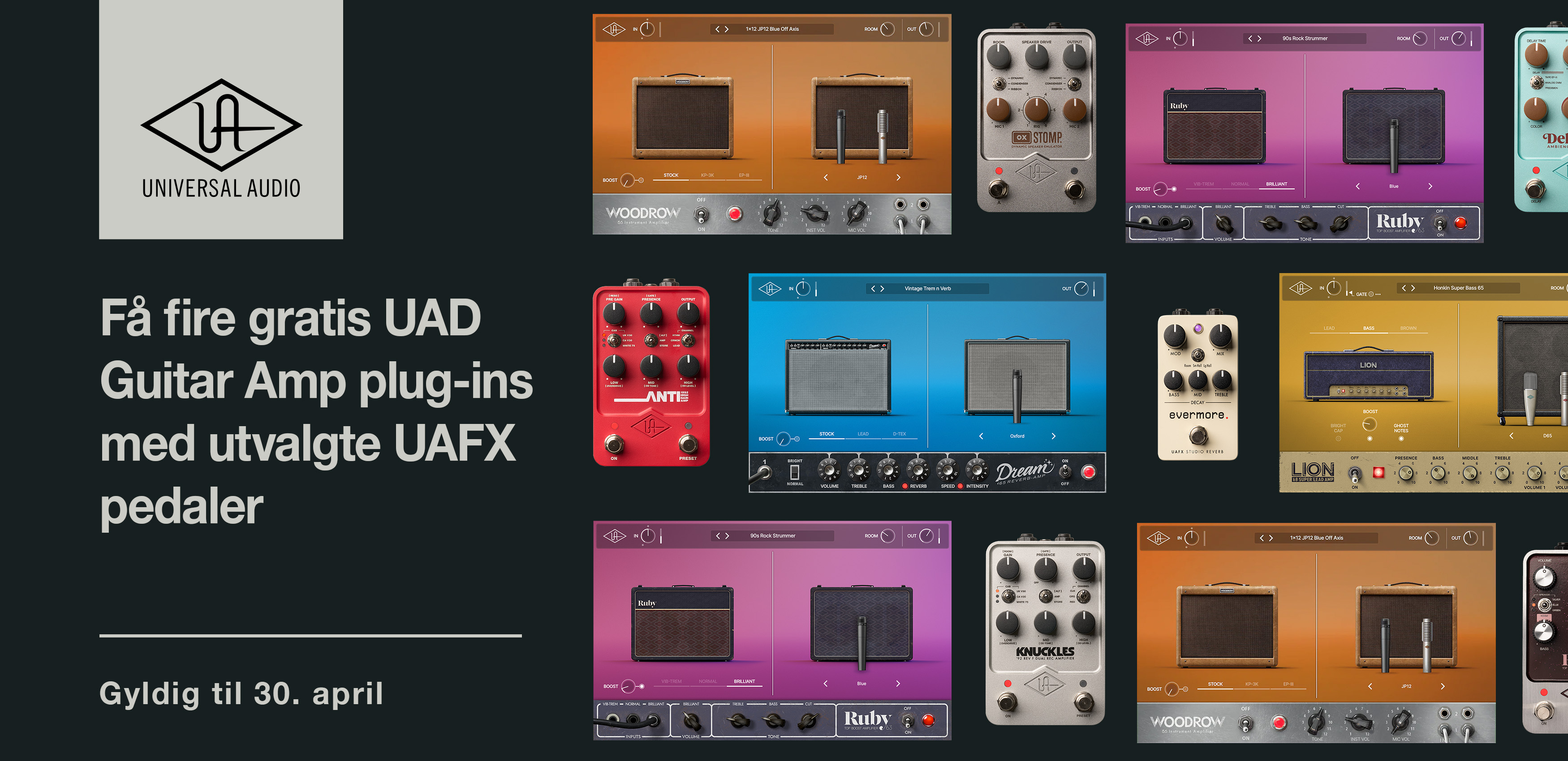 UAFX-pedaler kampanjefoto