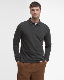 Essential Long-Sleeved Polo Shirt Forest