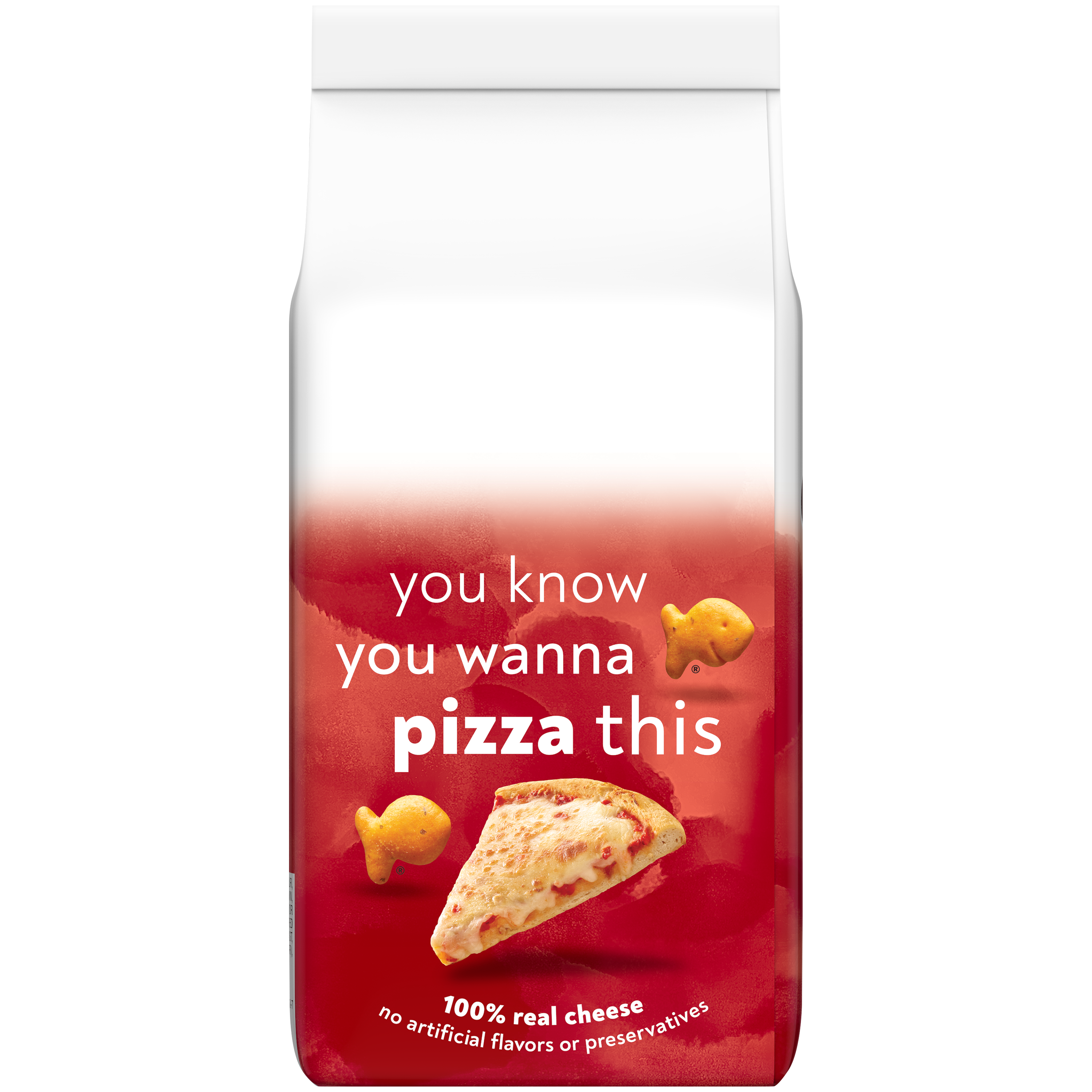Goldfish® Pizza Baked Snack Crackers, 6.6 oz, bag - Back Image