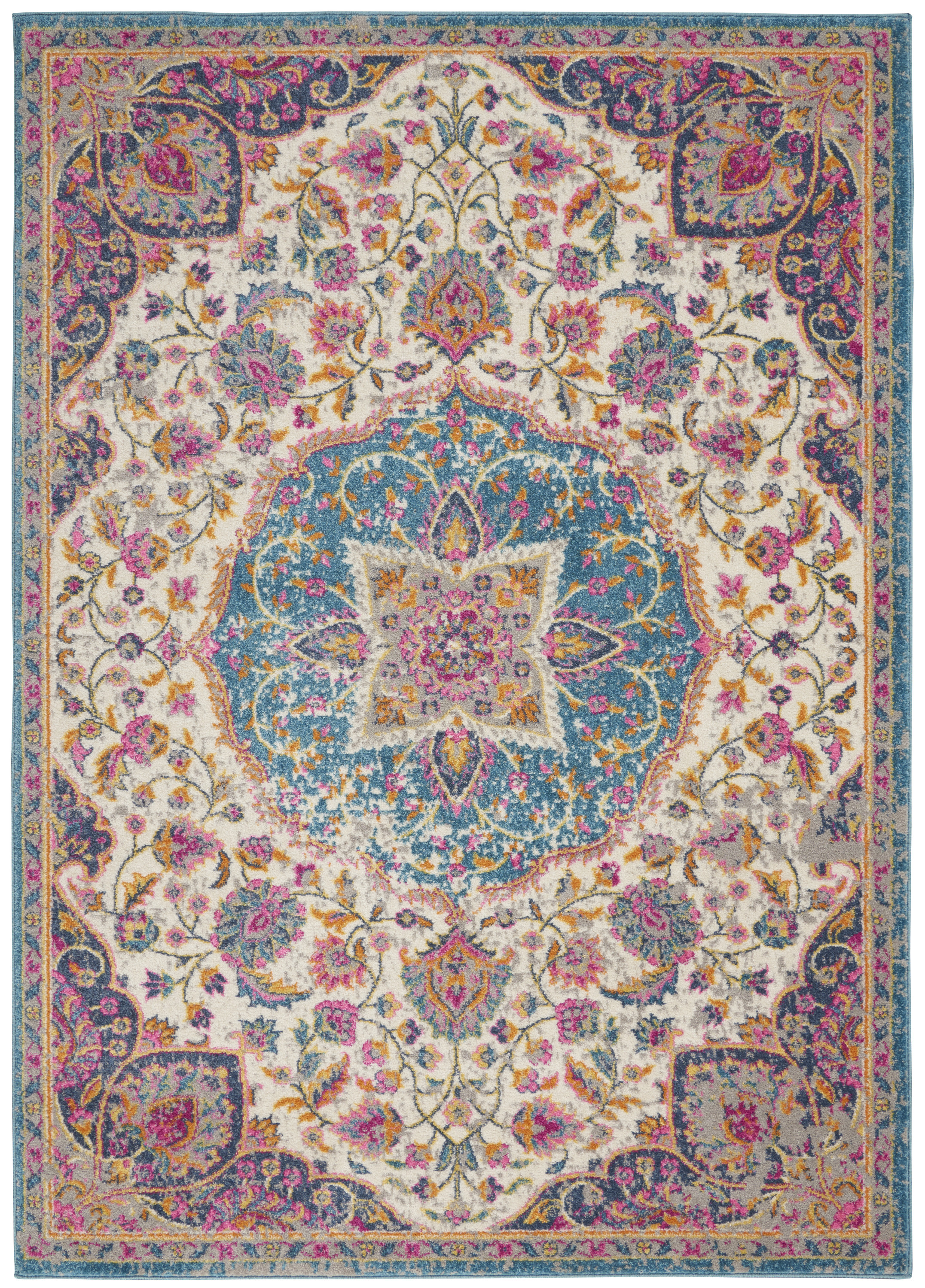 Nourison Passion 3'9" x 5'9" Ivory Multicolor Transitional Indoor Rug