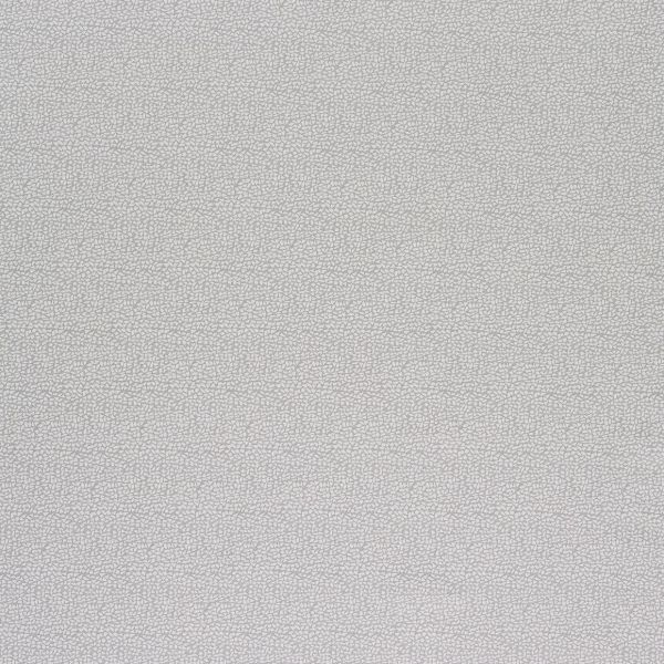 Light gray wallpaper with a dense pebble-like pattern covers an interior wall, lying flat and evenly lit, creating a subtle textured surface with no visible windows or furnishings.